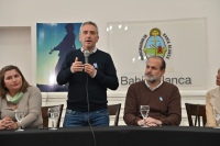 El ministro Larroque recorrió Bahía Blanca y Coronel Rosales
